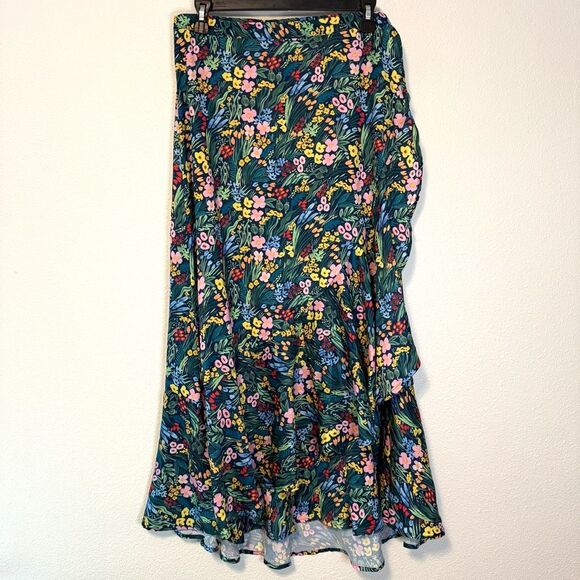 summersalt Dresses & Skirts - Summersalt X Rifle Paper Company Floral Wrap Skirt Size Large